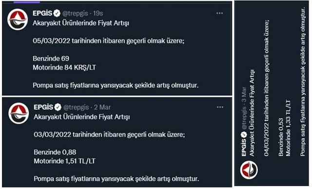 Akaryakıt Zammına Günlük Rötar ile Devam