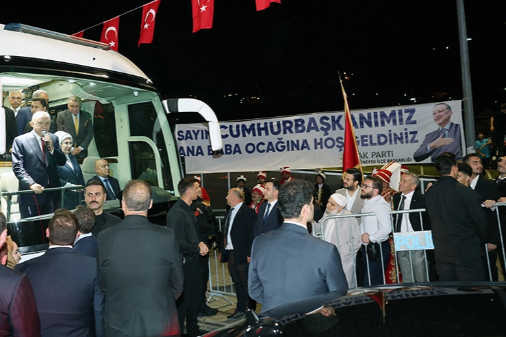 Cumhurbaşkanı Erdoğan, Rize’de